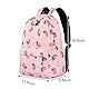 JIANLINST Mädchen Schulrucksack Jungen Teenager Schultasche Wasserdicht Nylon Rucksack Damen Schulranzen Freizeitrucksack Laptop Tasche Rosa Katze