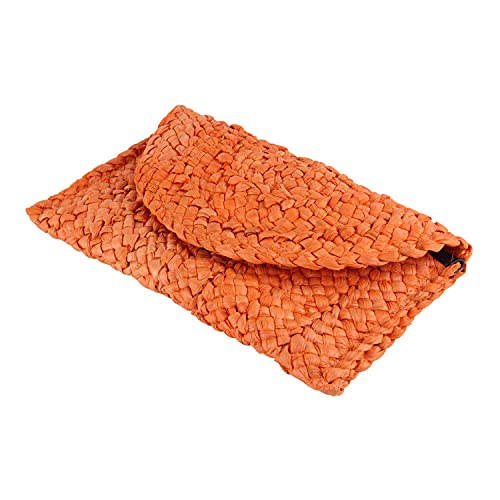 Image of Fecialy Straw Clutch Purses Straw Purses for Women Envelope Woven Clutch Handbags Summer Beach Bags