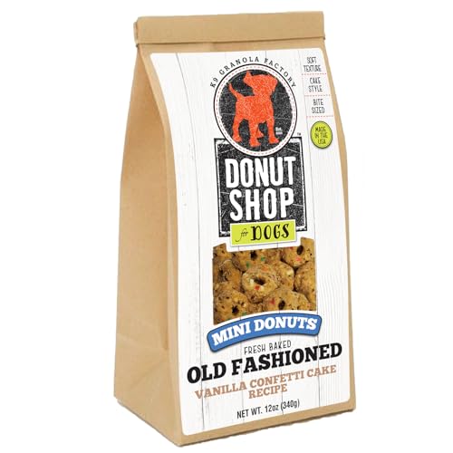 K9 Granola Factory Donut Shop Mini Donuts (12oz, Vanilla Confetti Cake)