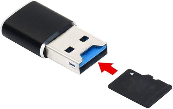 ChenYang USB 3.0 Micro SD Card Reader, Portable TF Memory Card Reader Adapter, Aluminum Shell 5Gbps High Speed MicroSD Card Reader for PC, Laptop, Camera