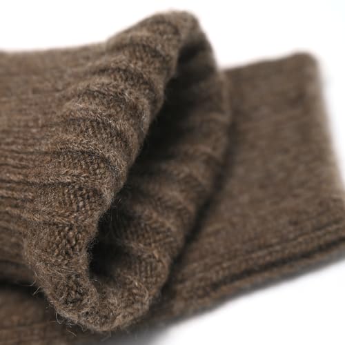 Zaya's Chic House - Natural Yak Wool Thick Socks - Un-dyed Bed Socks for Poor Blood Circulation, Made in Mongolia, Unisex 6