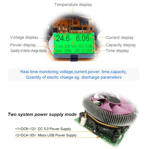 Charge électronique 180W 20A testeur de décharge réglable haute précision - 3