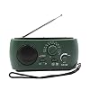 HuangjinyeTY AM/FM Solar Radio w/Zaklamp Hand Crank Emergency Power Bank Radio Groen