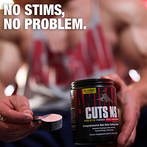 Animal Cuts Non-Stim Powder – Weight Management Supplement – Fat Burner, Metabolic Enhancer with Nootropics, Carnitine, Tyrosine, Diuretic – Fruit Punch Flavour, 42 Count - Image 4