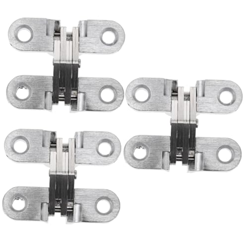 jojofuny 3pezzi Cerniera Invisibile Acciaio Inossidabile Regolabile Per Porte e Armadi Chiusura Automatica Facile Installazione e Alta Capacità Di Carico