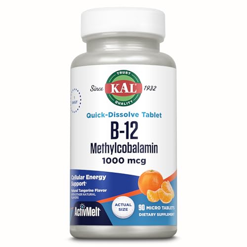 Kal - �r�^�~�� B12 ���`���R�o���~�� ActivMelts �^���W�F���� 1000 mcg�B - 90����