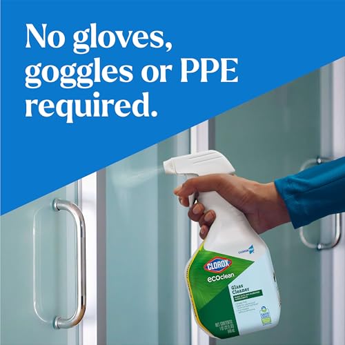 Image of CloroxPro Clorox EcoClean Glass Cleaner Spray Bottle, 32 Fluid Ounces