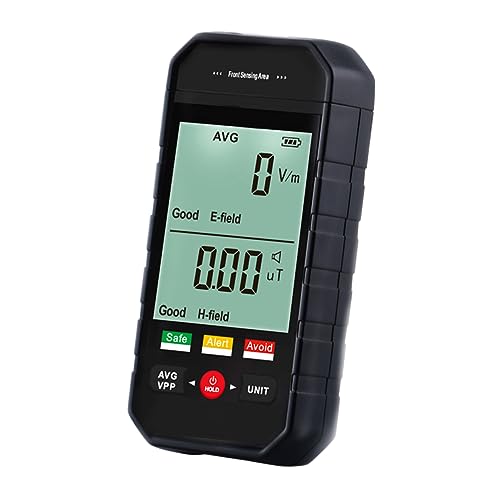 SOLUSTRE Detector Emf Reader Emf Meters Electric Field Magnetic Field Tester Portable for Home Office and Outdoor Testing