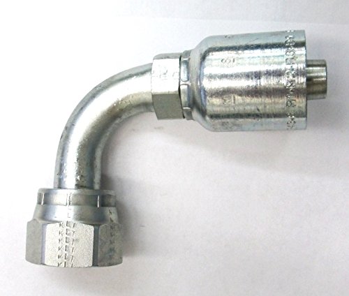 HF 1J543-08-06 - Parker 1J543-8-6 Fitting 3/8'' Hose X 1/2'' Female Seal-Lok - Swivel - 90° Elbow - Medium Drop (Forseal/O-Ring Face)