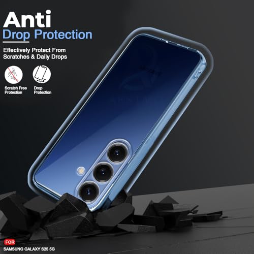 Image of AESTMO Back Case Cover for Samsung Galaxy S25 5G | Crystal Clear Design | Shock Proof Design | Transparent Back Case Cover for Samsung Galaxy S25 5G (Transparent, TPU)