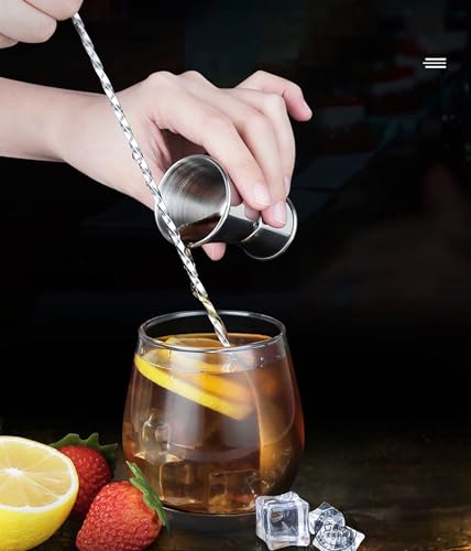 Vaso medidor doble para cóctel acero inoxidable 1.5 oz miniatura 5