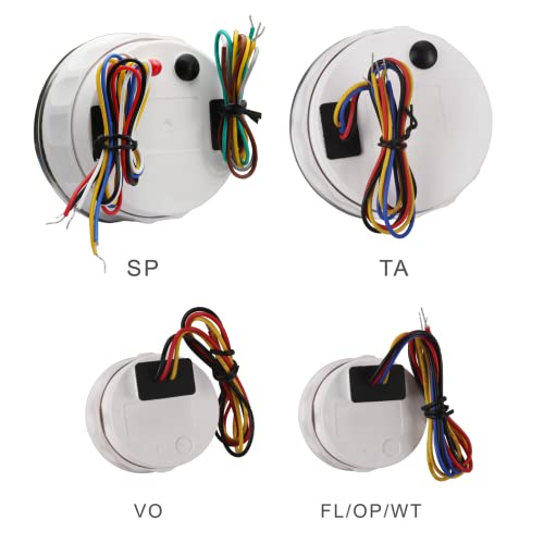 Image of MOTOR METER RACING 85mm 3-3 /8 inch W PRO Series 6 Gauge Set White Dial