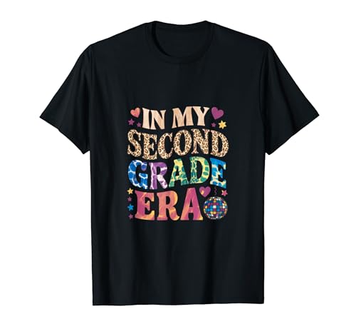 In My Second Grade Era Groovy Back To School Teachers Kids T-Shirt