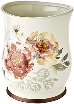 SKL Home Holland Floral Wastebasket, Natural