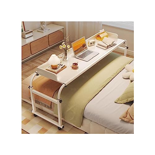 WJFTODAY Überbetttisch mit Rollen Computertisch