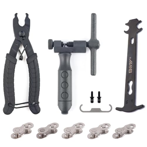 Image of Universal Bike Chain Tool Kit with Bike Breaker, Main Chain Link Pliers, Chain Checker, Chain Link, for Road MTB Bike 1-12 Speed Chain