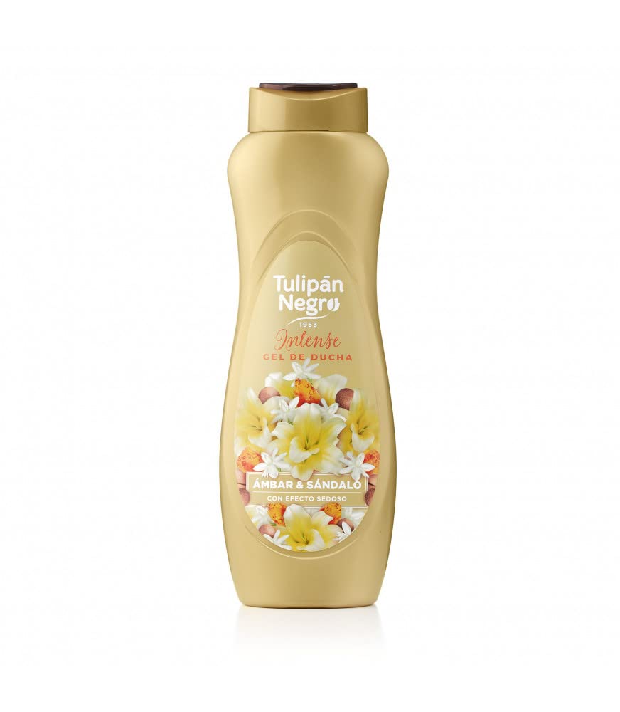 Tulipan Negro - Intensywny żel pod prysznic Bursztyn i drzewo sandałowe - 550 ml