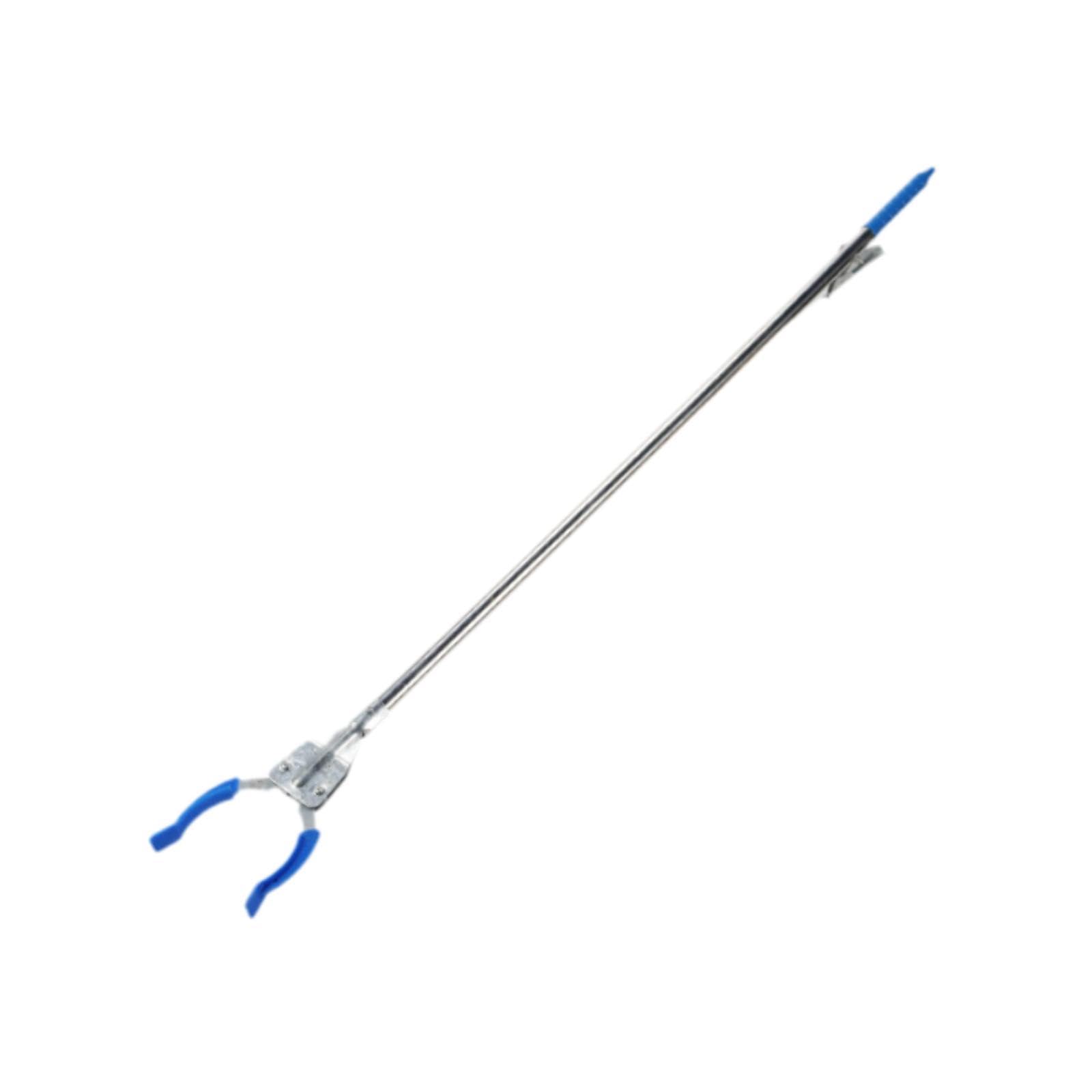 Pinza Recolectora Basura Pinza Recogedora de Residuos Herramienta de Alcance Largo Pinza Ergonómica de Acero Inoxidable Diseño Ligero y Mordaza Firme, Azul