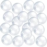 Zhanmai 6 Pieces Inflatable Clear Beach Ball 16 Inch Clear Pool Floating Ball Balloons for Under The Sea Party Decoration DIY Bubble Summer Beach Swimming Pool Hawaii Luau Party Favor
