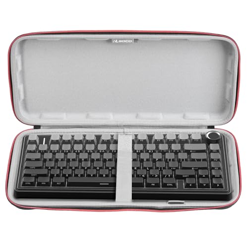 RLSOCO Hard Case for Aula F75 Pro/8Bitdo Retro Mechanical Keyboard/Logitech G PRO X TKL Rapid/ASUS ROG Azoth Gaming Keyboard and More (Max Size: 36.8cm x 15cm x 4cm)