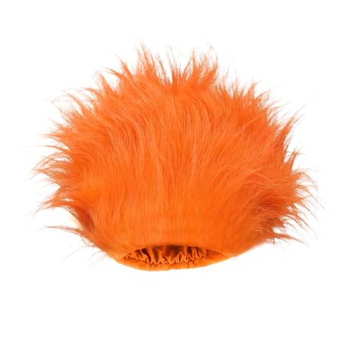 lanbqiuer Funny Wigs for Women Orange Party Wigs Costume Funky Hairband Crazy Wig for Halloween Costume Cosplay