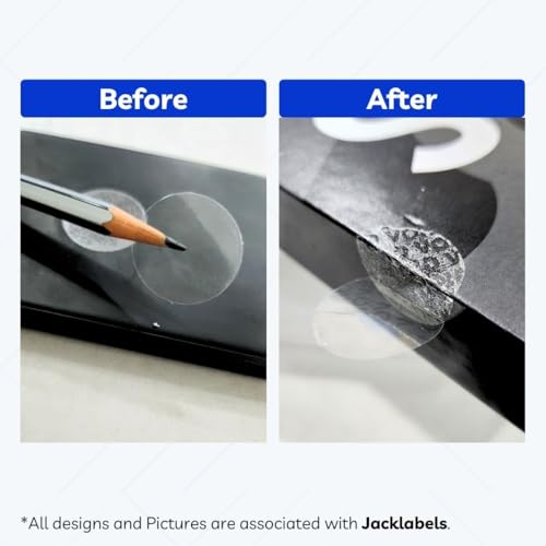 Image of Transparent Void Stickers | Tamper Evident Clear Labels for Packaging, Warranty, Electronics | PET Security Stickers (Pack of 100)