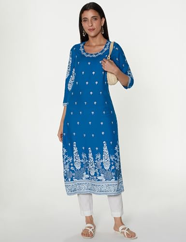 Image of BIBA Women Viscose A Line Printed Kurta