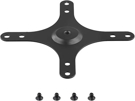 Portable Monitor Mounting Bracket Plate VESA 1/4 Inch Screw Hole to 100X100mm 75X75mm, M4 Screw Set Wall Mount Holder