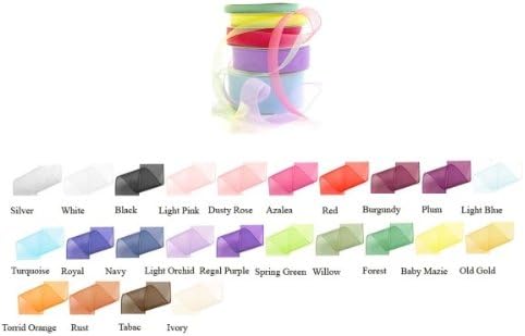 Papilion R07207B23018725YD .88 in. Chiffon Ribbon 25 Yards - Azaela