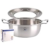 【吉冨士工芸】 せいろ専用蒸鍋セット IH対応 ステンレス製蒸鍋 蒸板付き 18cm、21cm、24cmサイズのせいろ 対応(24cm鍋本体のみ)