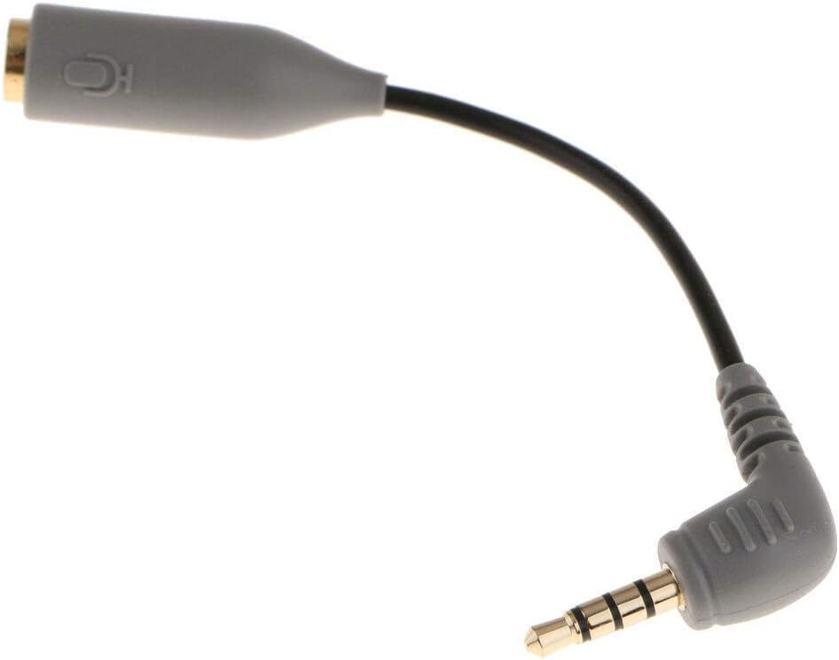 REYTID Replacement SC4 Microphone Cable - 3.5mm TRRS to TRS Adapter for Rode, Nikon, Canon, Sony Cameras | Compatible with TRRS Smartphones | High-Quality Rode SC4 Alternative