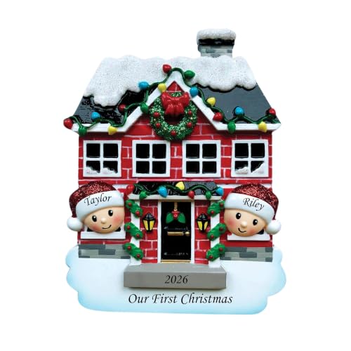 Personalized Family of 2 Ornament - New Home Family