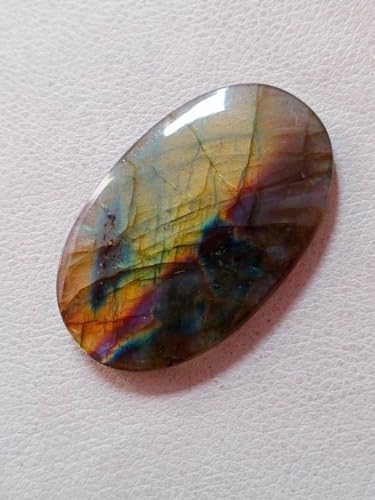 Labradorite jaune cabochon ovale pour créer vos bijoux bohèmes chic faits main
