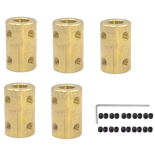 Coupleur rigide laiton 7mm 8mm pour réparer transmission imprimante 3D et RC