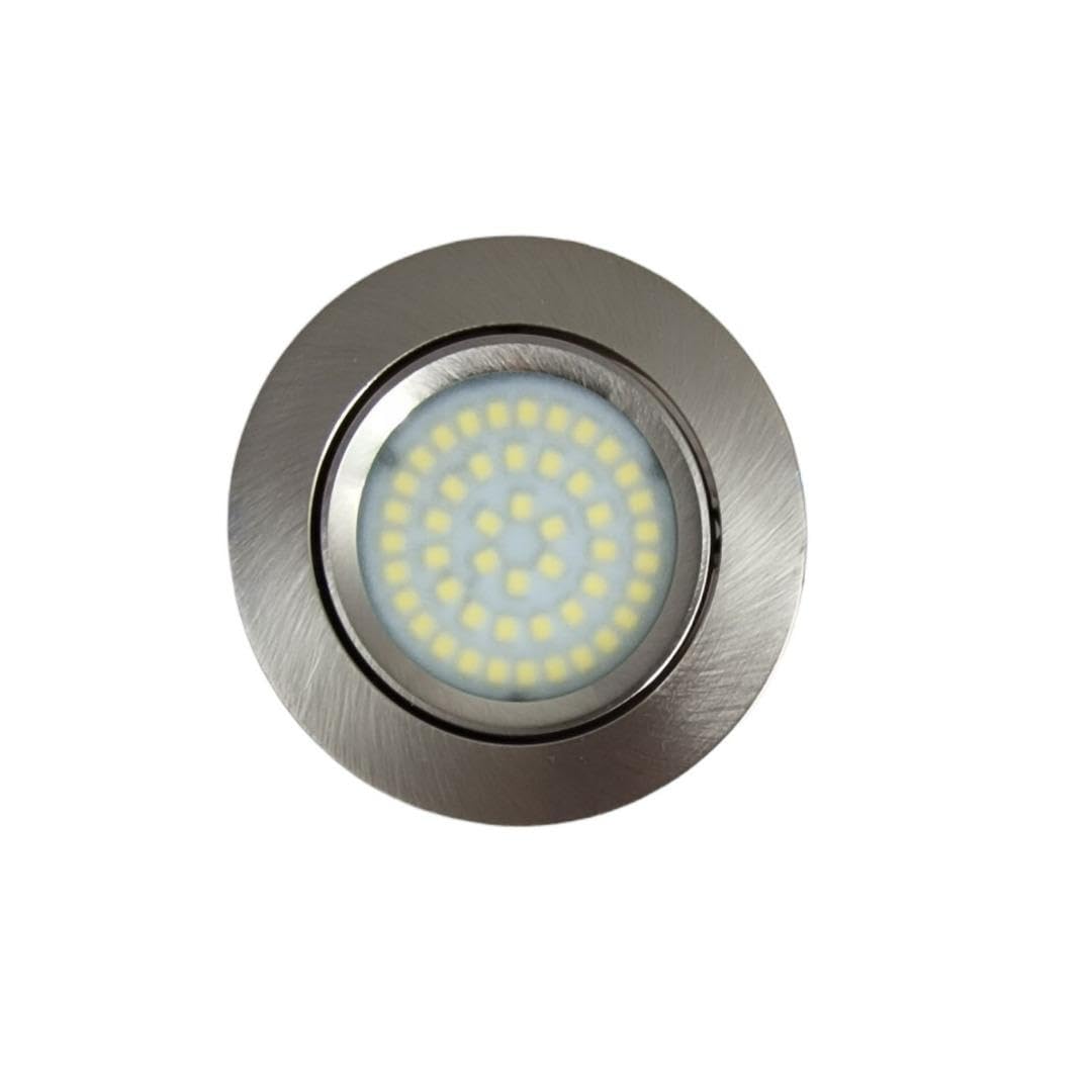 Marvix 12V 24V LED Spot Light Tilting Lens 3W Dimmable 3000k Directional Recessed Downlight For Motorhome, Caravan, Boat Lighting