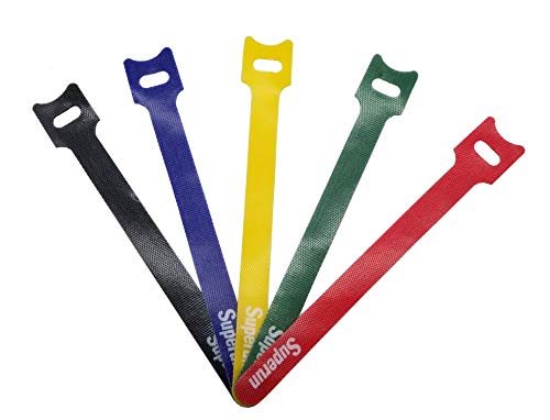 Wiederverwendbare Kabelbinder 20,3 Cm – 100 Stück, Weiß, Bis 22,6 Kg Zugfestigkeit