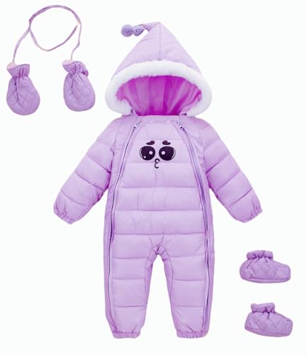 Baby Boy 3PCS Snowsuit Infant Girl Winter Clothes Toddler Jumpsuit Coat Jacket Outfit Hoodied