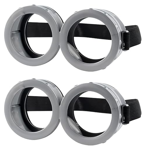 MZinge Steampunk-Brille Gelb Cartoon-Cosplay-Zubehör Brille für Damen und Herren Halloween-Kostüm-Zubehör (2)