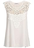 Seventyseven Lifestyle Damen Crochet Blouse Weiss