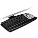 3M Keyboard Tray with Sturdy Wood Platform, Just Lift to Adjust Height and Tilt for Comfort, Swivels and Stores Under Desk, Includes Gel Wrist Rest and Precise Mouse Pad, 23" Track, Black (AKT90LE)