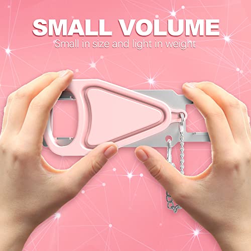 Portable Door Lock for Home Hotel Safety, Door Latch Security Lock for Additional Privacy and Safety in Hotel, Apartment,and College Prevent Unauthorized Enty, Pink 2 Pieces by KUOGO - Used condition - Image 4