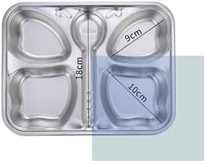 Song & Co Platos de acero inoxidable para niños, diseño de mariposa, perfectos para niños pequeños y niños, juego de 2