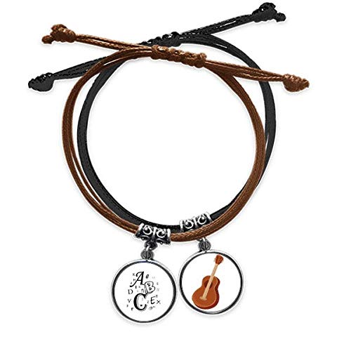 Pulsera de guitarra y letras ABC para lucir en conciertos de rock