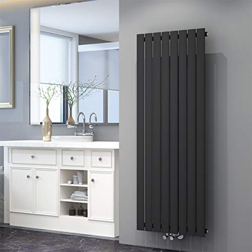 Design Flach Heizkörper 1600x616mm Antrazit Paneelheizkörper Vertikal Mittelanschluss Einlagig