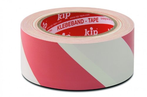 (0, 11Eur/Lfdm) 1 Paquete De (36 Rollos) Kip Pvc Advertencia Cintas Extra 339-58 Blanco/Rojo 33 M X 50 Mm