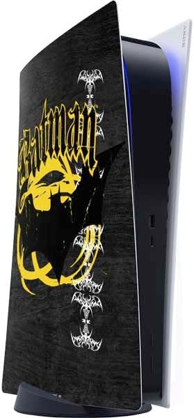 Skinit Decal Gaming Skin Compatible with PS5 Digital Edition Console - Officially Licensed DC Comics Batman Logo All Over Print Design