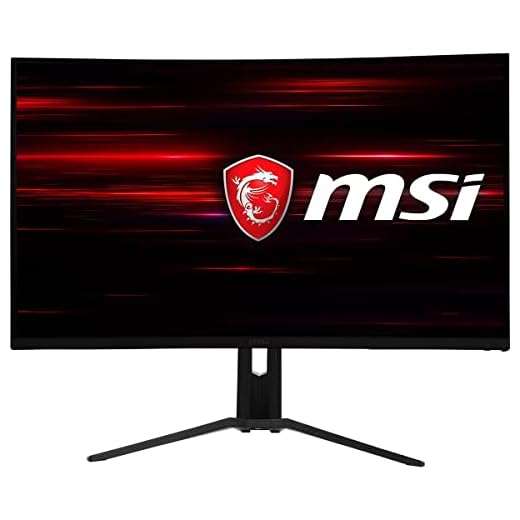 MSI Optix AG321CQR 16:9 Aspect Ratio Anti-Glare Super Narrow Bezel 1ms 2560 x 1440 (QHD) 165Hz Refresh Rate Tilt Adjustment Free Sync 32" Curved Gaming Monitor