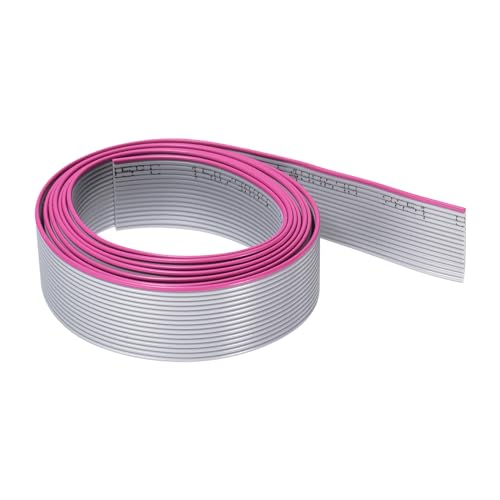 Produktbild von DMiotech 20-poliges Flachbandkabel – 1m Länge, 1mm Raster, Grau, Für Kameras & Computer