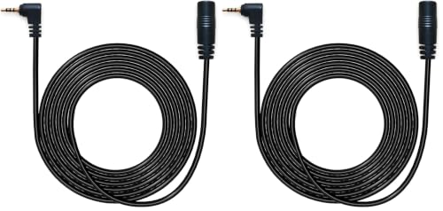 Image of Dash Cam Backup Camera Extension Cord,16.5 Ft 2.5mm Male to Female Car Rear View Camera Extension Cable (Pack of 2)