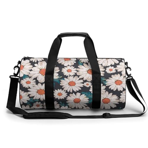 Sac de gym Marguerite léger 45cm pour vêtements de sport